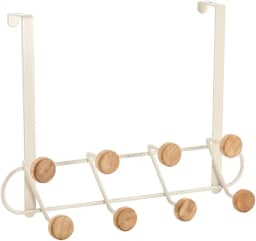 Oikos - Cabideiro de Porta Multiuso 8 Ganchos Sem Furar