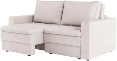 Sofá 3 Lugares Retrátil Berna Linho Cru 180 cm