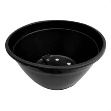 Kit 10 Vasos Cuia 21 Para Plantas Ornamentais Orquídeas Samambaias Novos Alta Drenagem Resistente Boa Durabilidade Preto