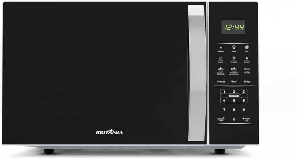 Micro-ondas Britânia BMO38 33 Litros, Limpa Fácil, 1400W, 110V, Preto