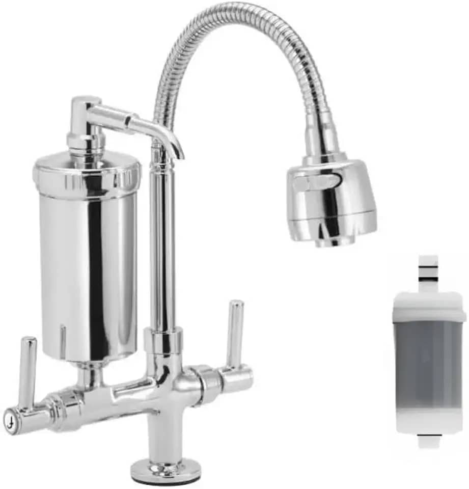 Torneira Cromada Com Filtro Para Cozinha, Torneira de Bancada Com Filtro