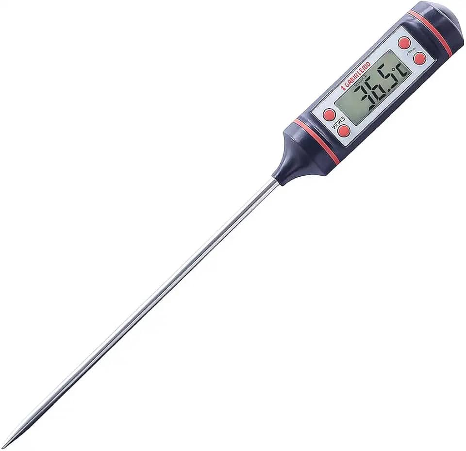 Termômetro Culinário Digital de Precisão para Cozinha – Medição Instantânea com Sonda Inox – Ideal para Carnes, Churrasco, Forno, Óleo e Confeitaria