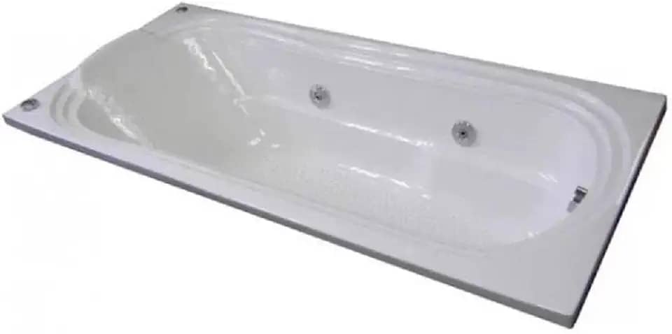 Banheira de Hidromassagem Acrílica Individual 150cmx80cmx40cm Gold Line Ouro Fino Branco