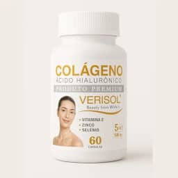 Colágeno Hidrolisado Verisol Premium Original com Vitamina C e Zinco 60 Cápsulas