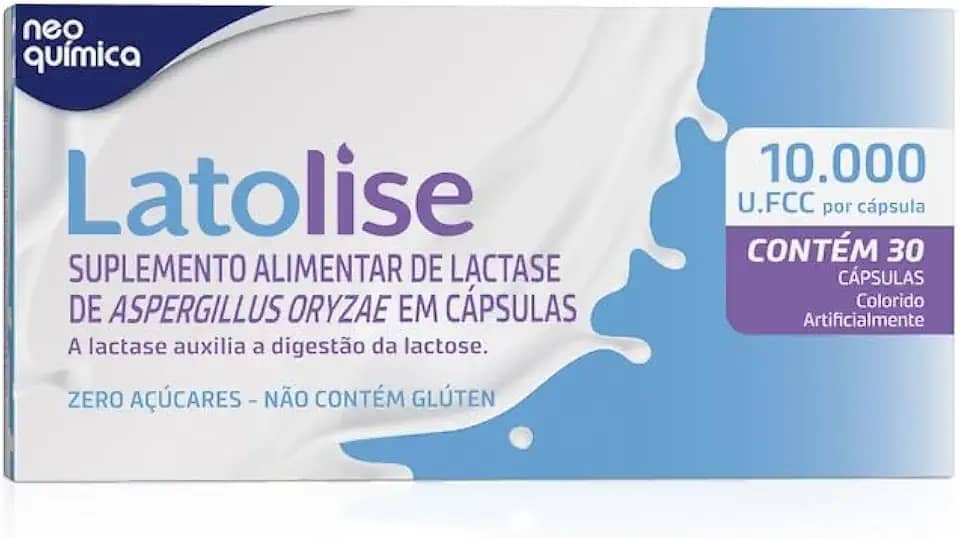 Lactase 10.000 U.FCC Latolise 30 Cápsulas - Neo Química