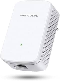 MERCUSYS ME10 Repetidor WiFi, extensor de rede, amplificador sem fios 300 Mbps, WPS botão, play e plug, indicador LED de sinal, fácil configuração, compatível com