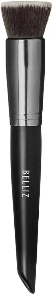 Pincel Kabuki Reto, Belliz, Preto/ Cinza/ Branco