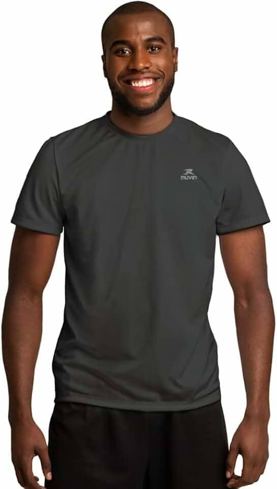 Camiseta Dry Basic SS FPS 50 Muvin – Manga Curta – Masculina – Proteção Solar UV50 – Camiseta Para Academia Treino Funcional – Pilates – Yoga – Corrida – Ginástica Fitness – Caminhada – Secagem Rápida