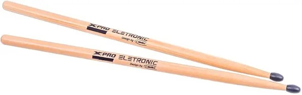 Baqueta C. Ibañez X-Pro Eletronic 7A com Ponta de Nylon mais Suave Perfeita p/Bateria Eletrônica