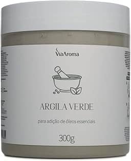 Argila Verde - Auxilia Na Redução e Controle Da Oleosidade | Indicado Para Todos Tipos De Pele e Cabelo 300g - Via Aroma