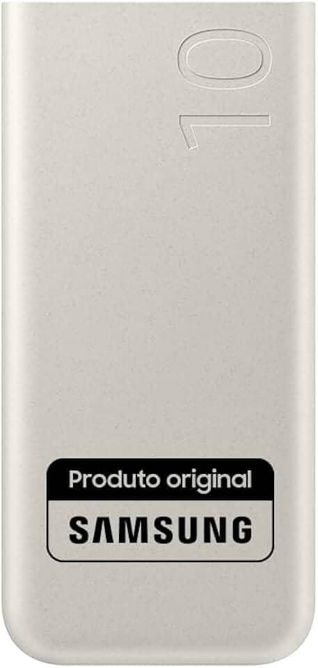 Bateria Externa SAMSUNG EB-P3400 Bege Portátil, Carga Super Rápida 25W, Duas Saídas USB-C 10000 MAH