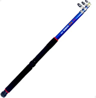 Vara de Pesca Retrátil Telescópica 1,80m com Porta Anzol