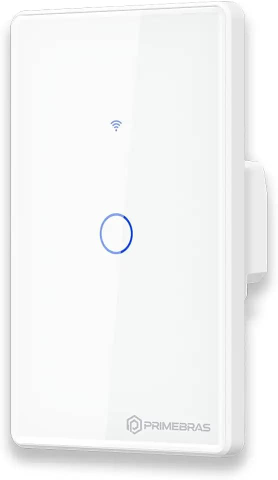 Interruptor Smart Wifi Inteligente Touch Primebras 1 Botão Branco