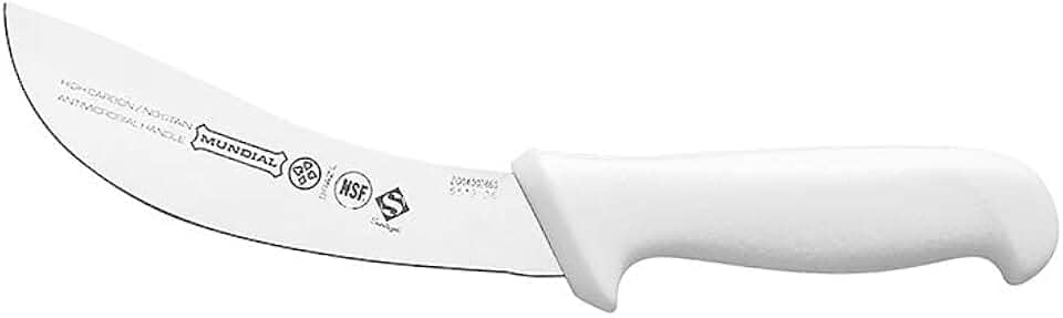 Faca Tira Couro Branca 15 Cm