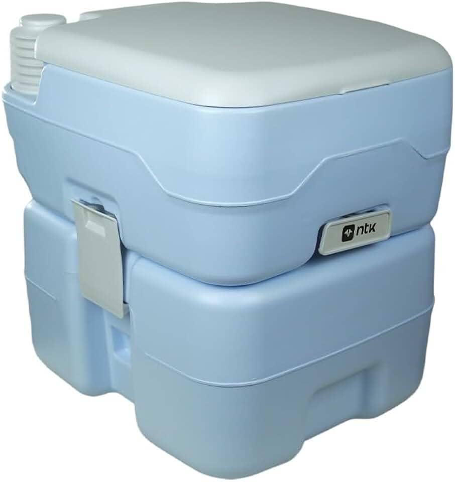 Nautika, Banheiro Químico, Ecocamp 20L, Vaso Sanitário Portátil, Suporta Até 120Kgs, Ideal Para Pescarias, Campings, Barcos, Viagem e Atividades Outdoor, Feito Em Polietileno