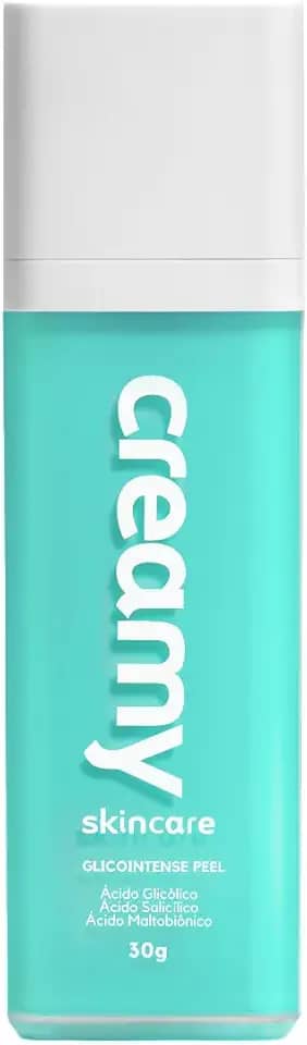 Creamy Gel-Creme Glicointense Peel 30g | Elimina Cravos e Espinhas | Combate a Formação da Acne | Reduz Poros | Uniformiza a Textura da Pele | Controla a Oleosidade e o Brilho Excessivo | Uso Noturno