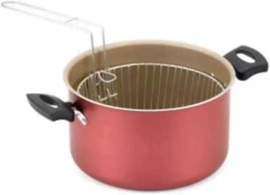 Panela Fritadeira Antiaderente Com Cesto Para Fritar Cereja