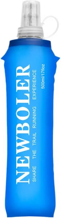 Garrafa Flexível 500ml Dobrável Soft Flask para Corrida, Trilhas, Ciclismo e Esportes ao Ar Livre – Portátil, Leve e Reutilizável com Bico Antivazamento