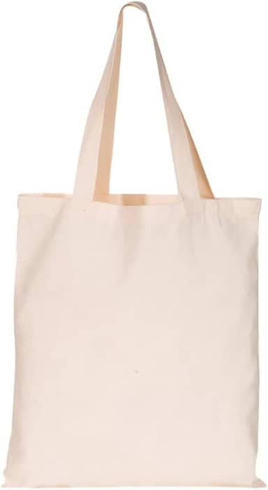 Sacola de Algodão Cru Bolsa Ecológica Eco bag 32x38cm Bege