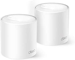 [Novo] TP-Link Deco X10 (2-pack) | Sistema Wi-Fi Mesh 6 AX1500 para toda a casa - Cobertura de até 360 m², 3 portas Gigabit por unidade, canal de banda de 80 MHz, ODFMA, 1024 QAM, branco