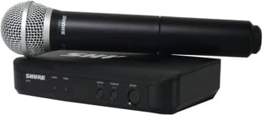 Microfone de Mão Sem Fio Shure BLX24/PG58, Cápsula PG58