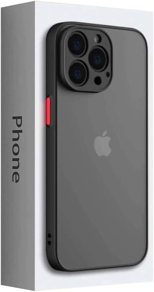 Capa Capinha Preta Translúcida Com Proteção de Câmera Para iPhone 11 Pro Max Tela de 6.5 Polegadas - (Hard Glass Store)