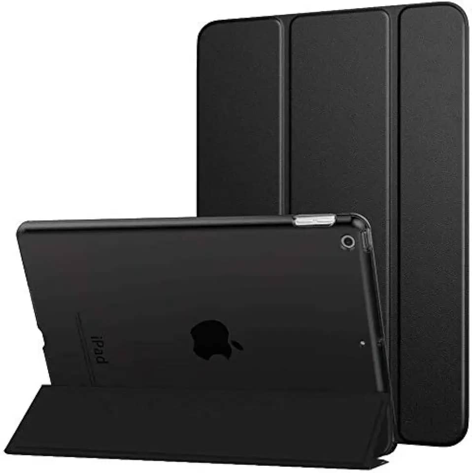 WB Capa iPad 7a, 8a e 9a Geração 10.2″ - Couro Premium Antichoque Preto