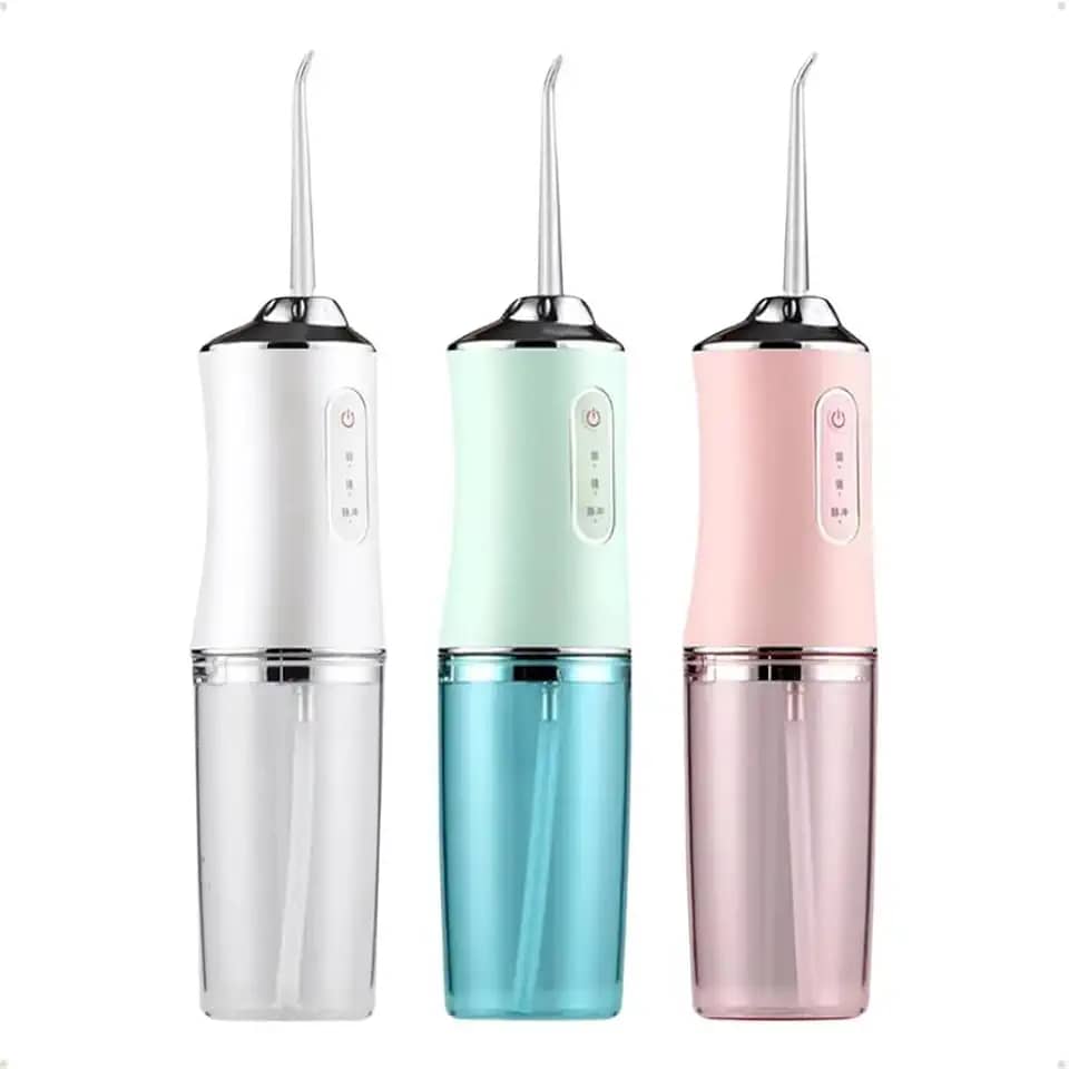Irrigador Oral Dental Portátil Jato de Água para Limpeza Profunda de Próteses e Dentes 3 Modos Diferentes