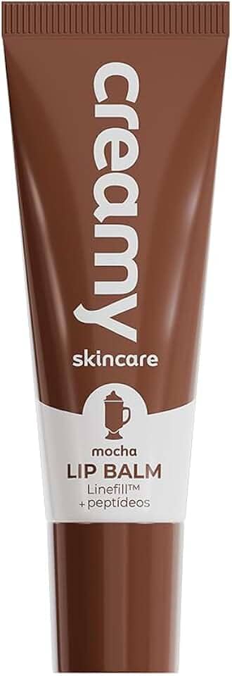 Creamy Skincare Lip Balm Mocha 10g | Hidratação Intensa, Efeito Pump Volumizador, Suaviza Linhas, Textura Confortável, Ácido Hialurônico | Todos os Tipos de Pele