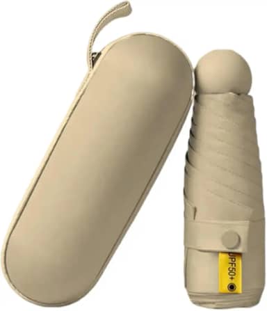Mini Guarda Chuva Dobrável Pequeno de Bolso – Ultra Compacto, Leve, Resistente e Portátil com Proteção UV – À Prova D’Água, Antivento, Ideal para Viagem, Bolsa e Mochila