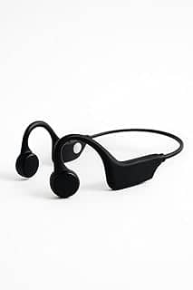 Fone de Ouvido por Condução Óssea, Bluetooth, 8 Horas de Bateria, À Prova D'água, Ideal para Exercícios e Trabalho (Cor Preta)