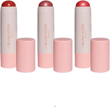 Blush Stick Multiuso 3 em 1, 7g, Cremoso, Alta Pigmentação, Maquiagem (06, Padrão)