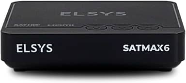 Receptor Digital de TV via satélite, Full HD, com gravador, Bivolt, Entrada USB (Fotos, Músicas e Vídeos), Elsys, ETRS72 - Satmax 6