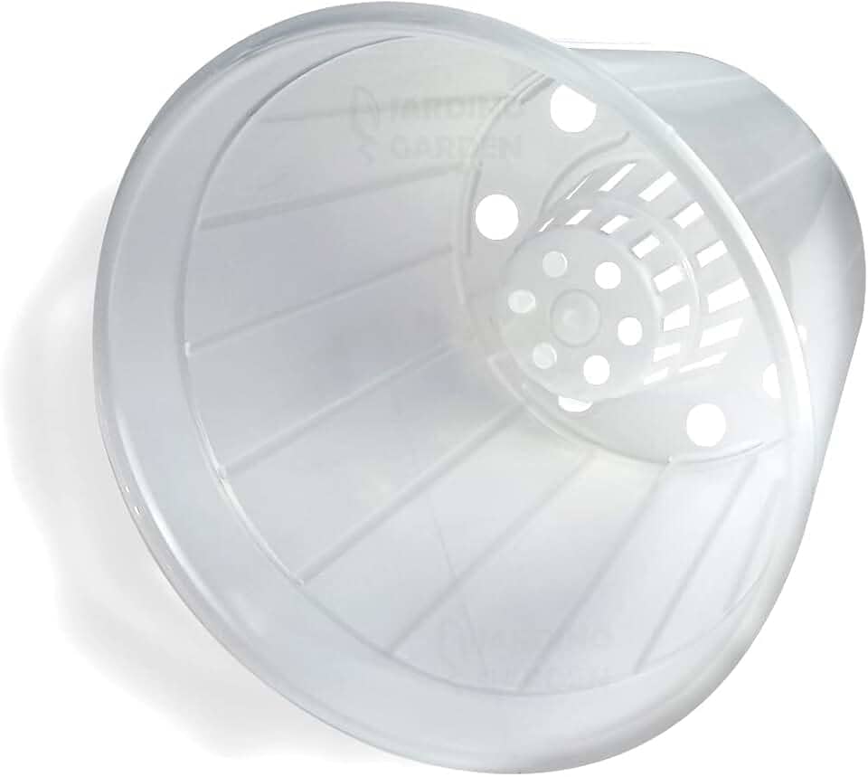 Vaso Pote 15 Transparente Orquidea Cone Plastico 10 Und