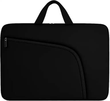 Capa para Notebook 15.6 Polegadas, Resistente à Água, Leve (150g), com Alça e Bolso Frontal, Case Protetora Slim para Trabalho, Faculdade e Viagem, Alça Reforçada, Neoprene - Qualidade Premium