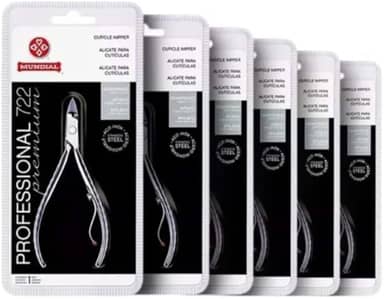 Kit 6 Alicates de Cutícula 722 Mundial Profissional