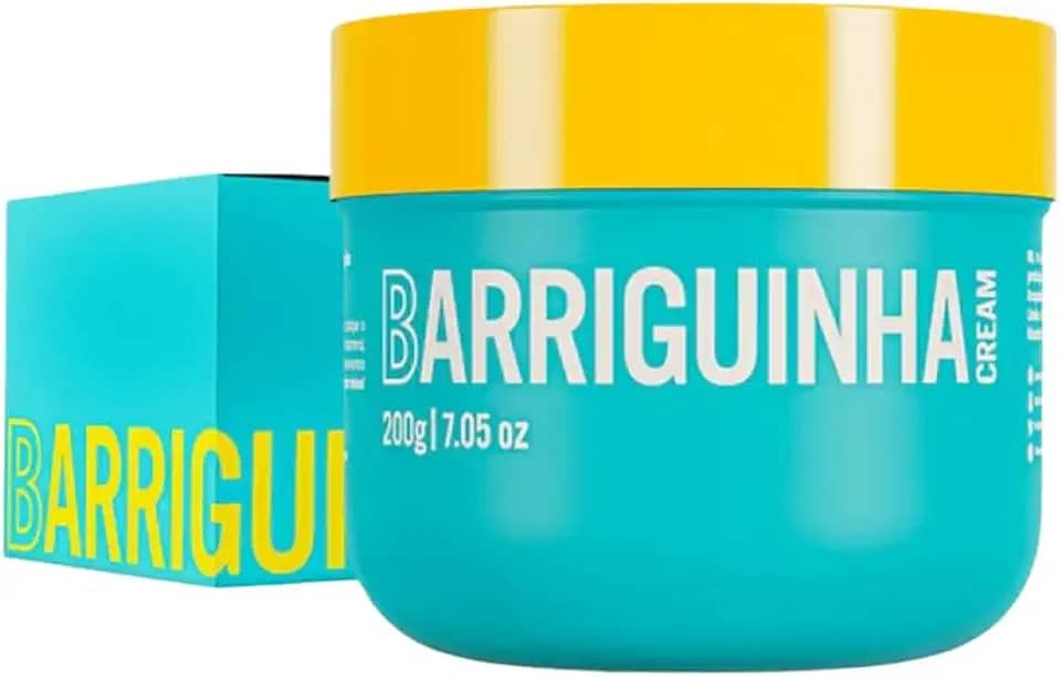 Beleza Brasileira Barriguinha Cream Creme Firmador e Redutor de Medidas, Celulites e Flacidez, Reduz a gordura Localizada e melhora a firmeza da pele, Todos os Tipos de Pele, Produto Vegano e Não Testado em Animais 200G