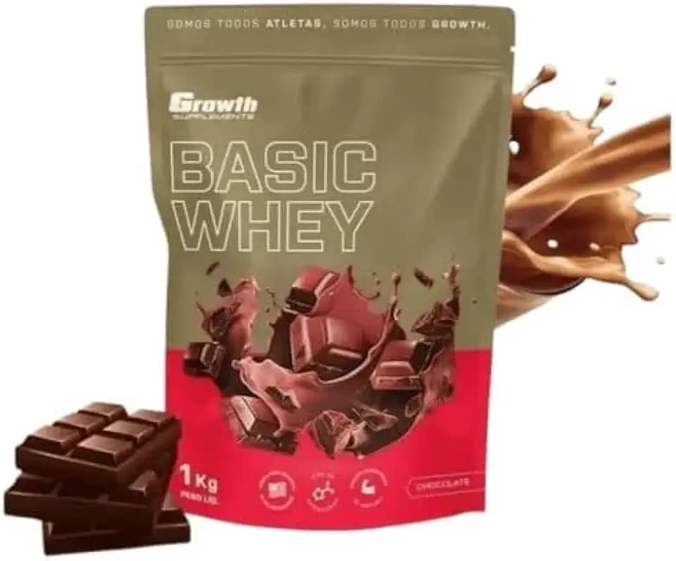Whey Protein Basic Chocolate 1kg - Growth Supplements