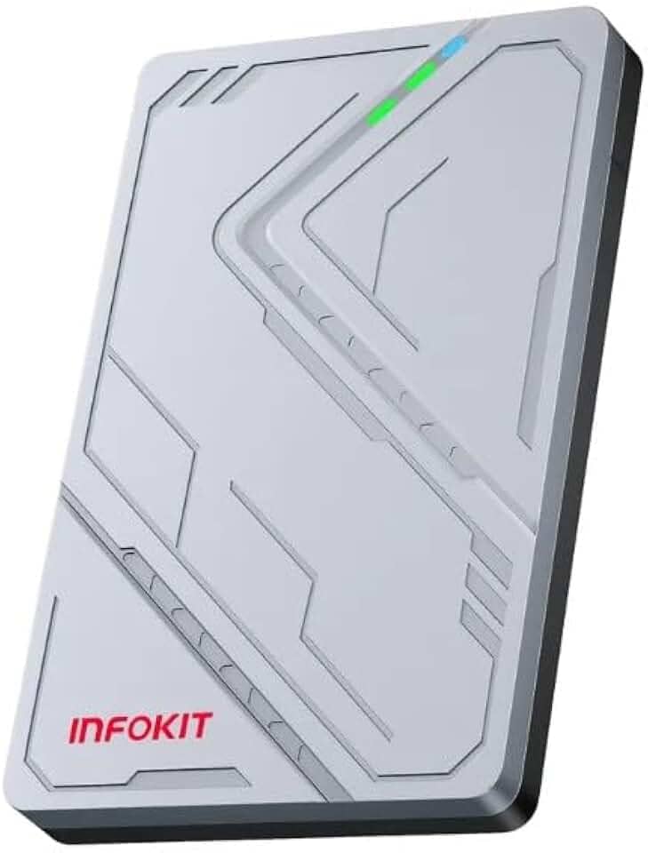 Case HD Externo SSD/HD SATA 2,5", USB 3.1, RGB LED, Portátil