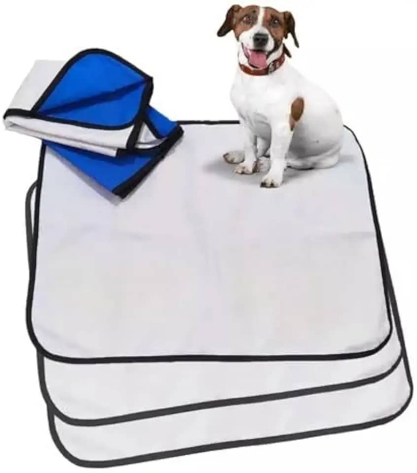 Kit 3 tapetes higiênicos laváveis premium - Alta absorção