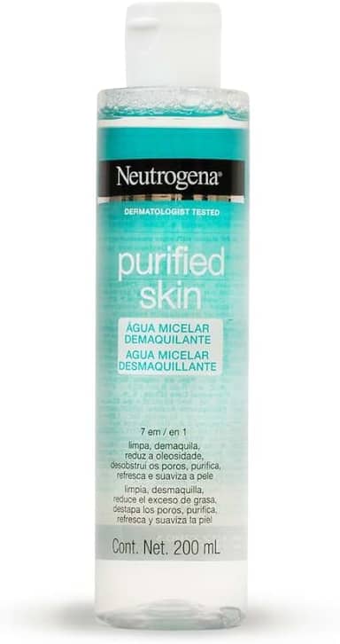 Neutrogena Água Micelar Demaquilante Purified Skin, 200ml