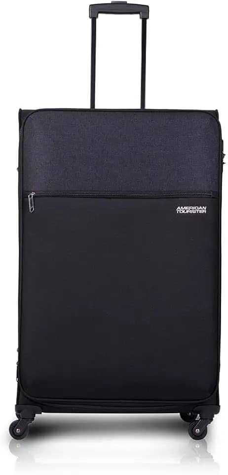 Mala de Viagem Frankfurt Preta Grande Expansível