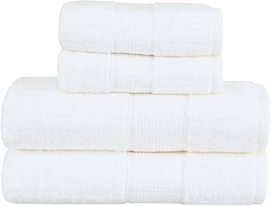 Jogo de Toalhas Buddemeyer Fio Penteado Alva Banho Branco 4 Peças