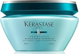 Kérastase Máscara Resistance Masque Force Architecte, Cabelos danificados ou quebradiços, Reconstrução, Vita-ciment, Sève de Réssurrection, 200 g