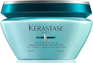 Kérastase Máscara Resistance Masque Force Architecte, Cabelos danificados ou quebradiços, Reconstrução, Vita-ciment, Sève de Réssurrection, 200 g