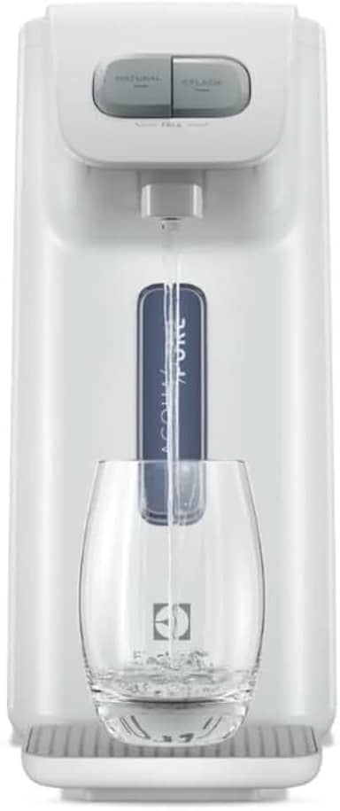 Purificador Electrolux de Água Gelada Fria e Natural Elétrico Compacto Eletronico placa Electrolux Filtro refil 6 meses ou 3000l Bivolt Branco PE15B