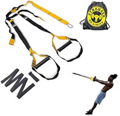 BE STRONGER Suspensão, Fita de Treinamento Adulto Unissex, Amarelo (Yellow), 2 m