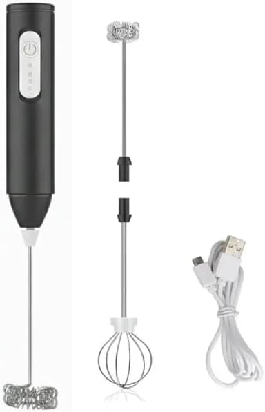 Mini Mixer Portátil Misturador de Bebidas Recarregável USB Espumador de Leite Batedor de Ovos Cozinha Cafe Multiuso Sem Fio Premium