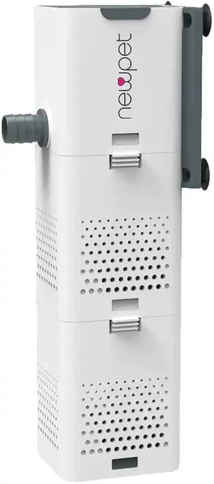 Filtro para Aquário U-V 500L/H Filtro para Aquário com Luz U-V de 5W Máquina de Limpeza verde Bomba Submersível Potente Filtro Interno para Aquário de Tartarugas de água Salgada (220V)