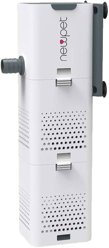 Filtro para Aquário U-V 500L/H Filtro para Aquário com Luz U-V de 5W Máquina de Limpeza verde Bomba Submersível Potente Filtro Interno para Aquário de Tartarugas de água Salgada (110V)